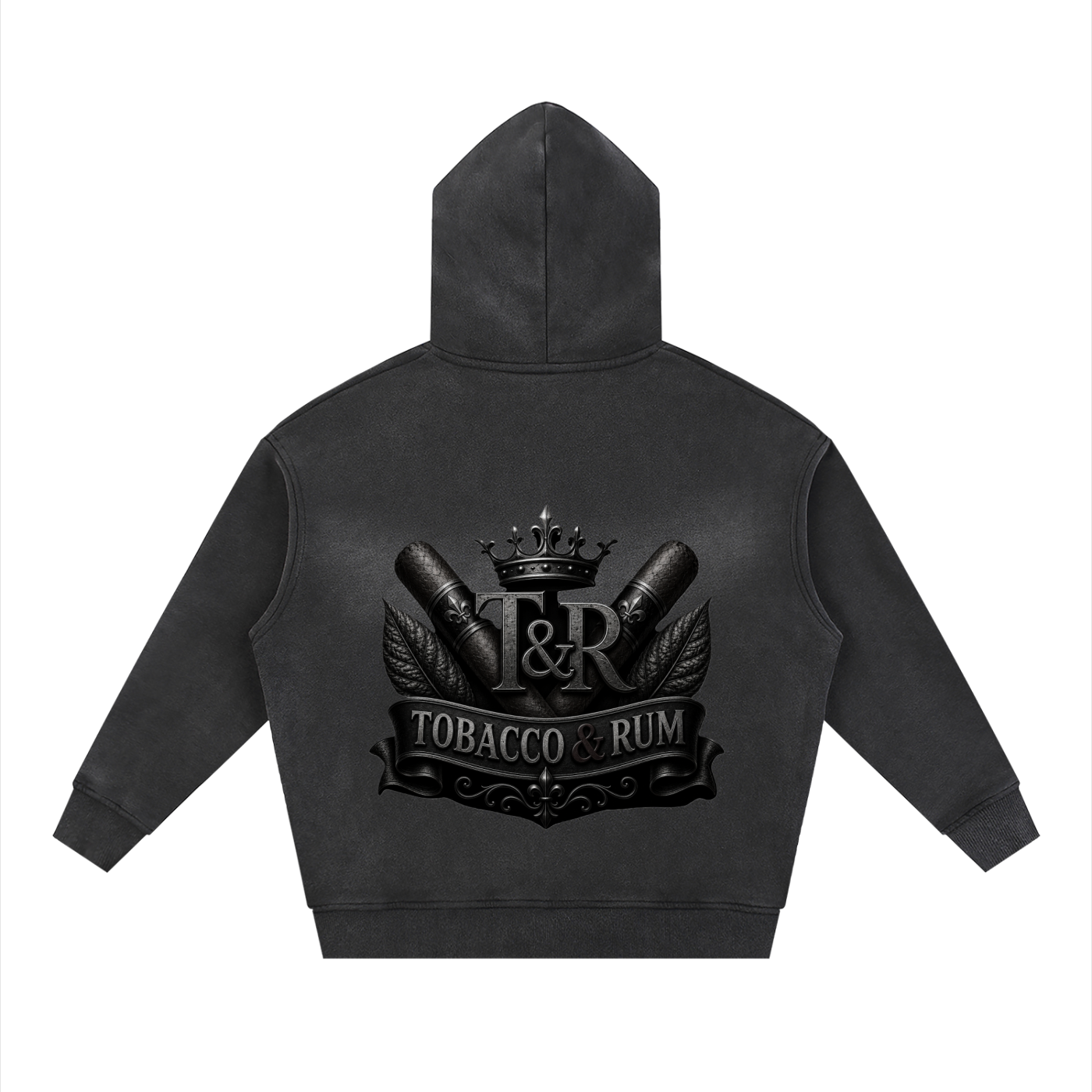 Sunfade Two-way Zipper Boxy Fleece Hoodie