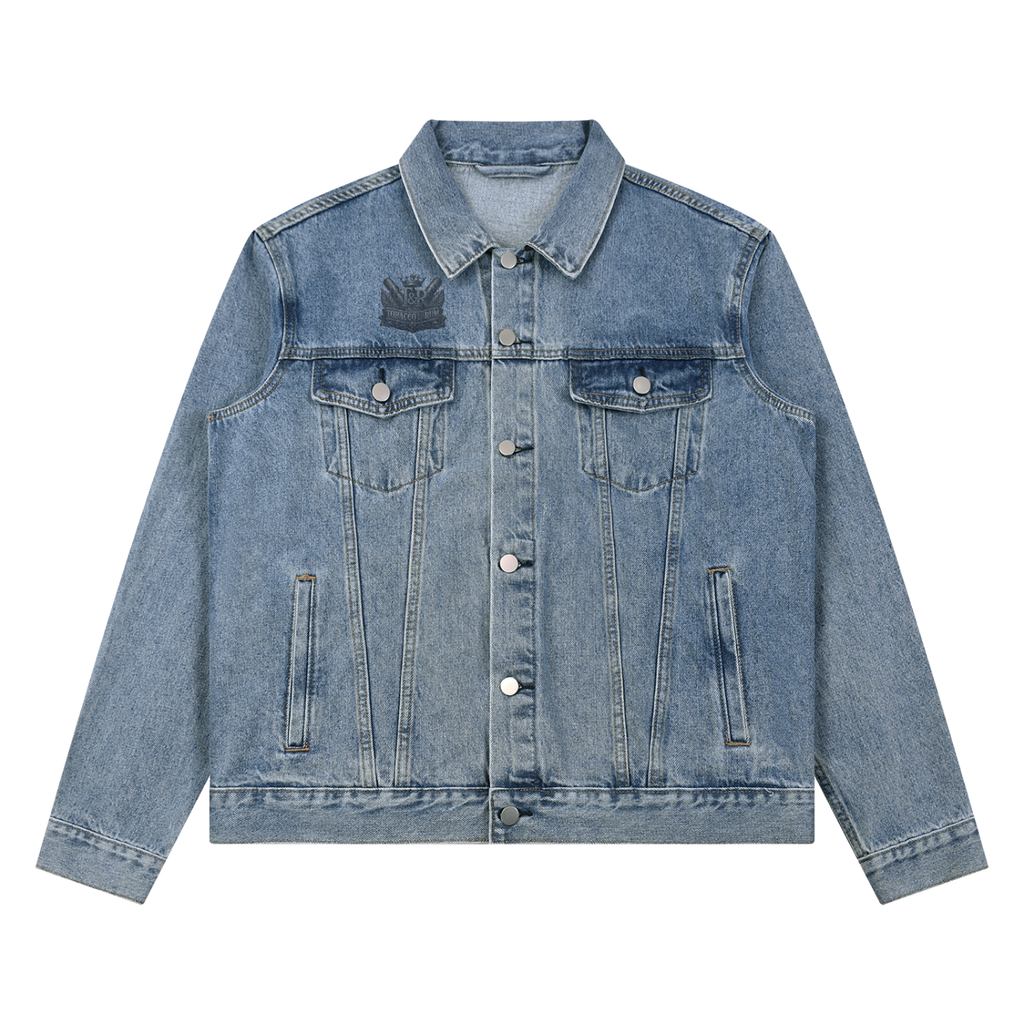 Unisex Vintage Wash Denim Jacket
