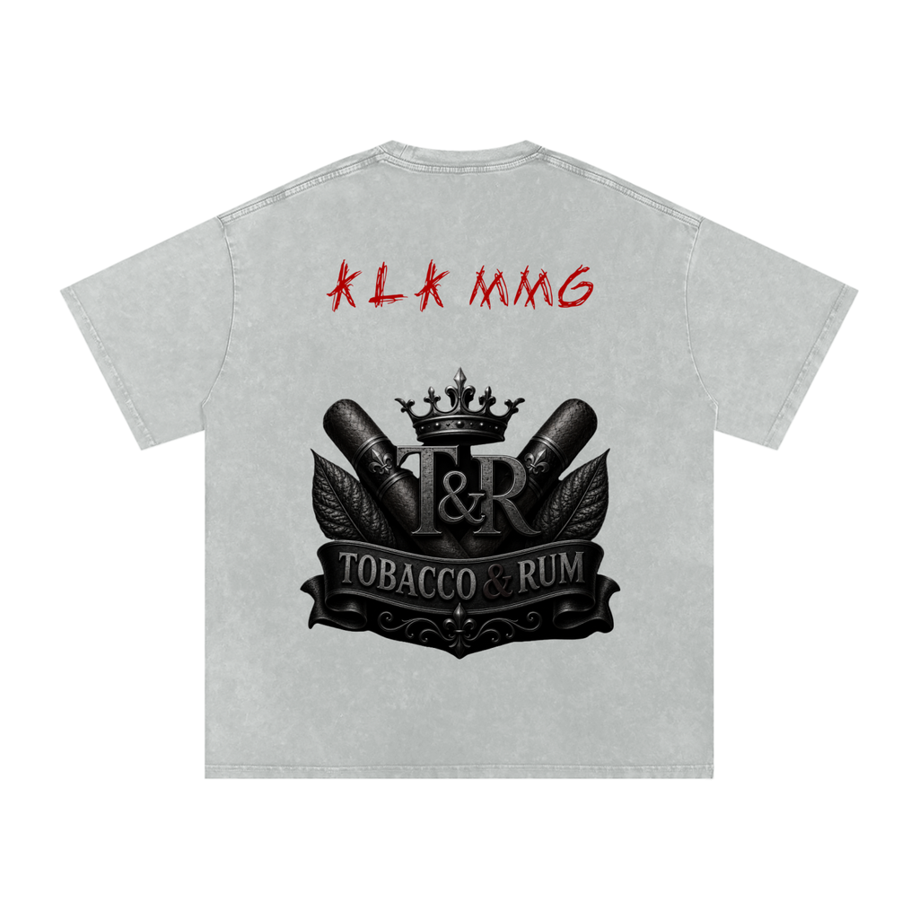 Snow Washed Oversized Cotton T-Shirt