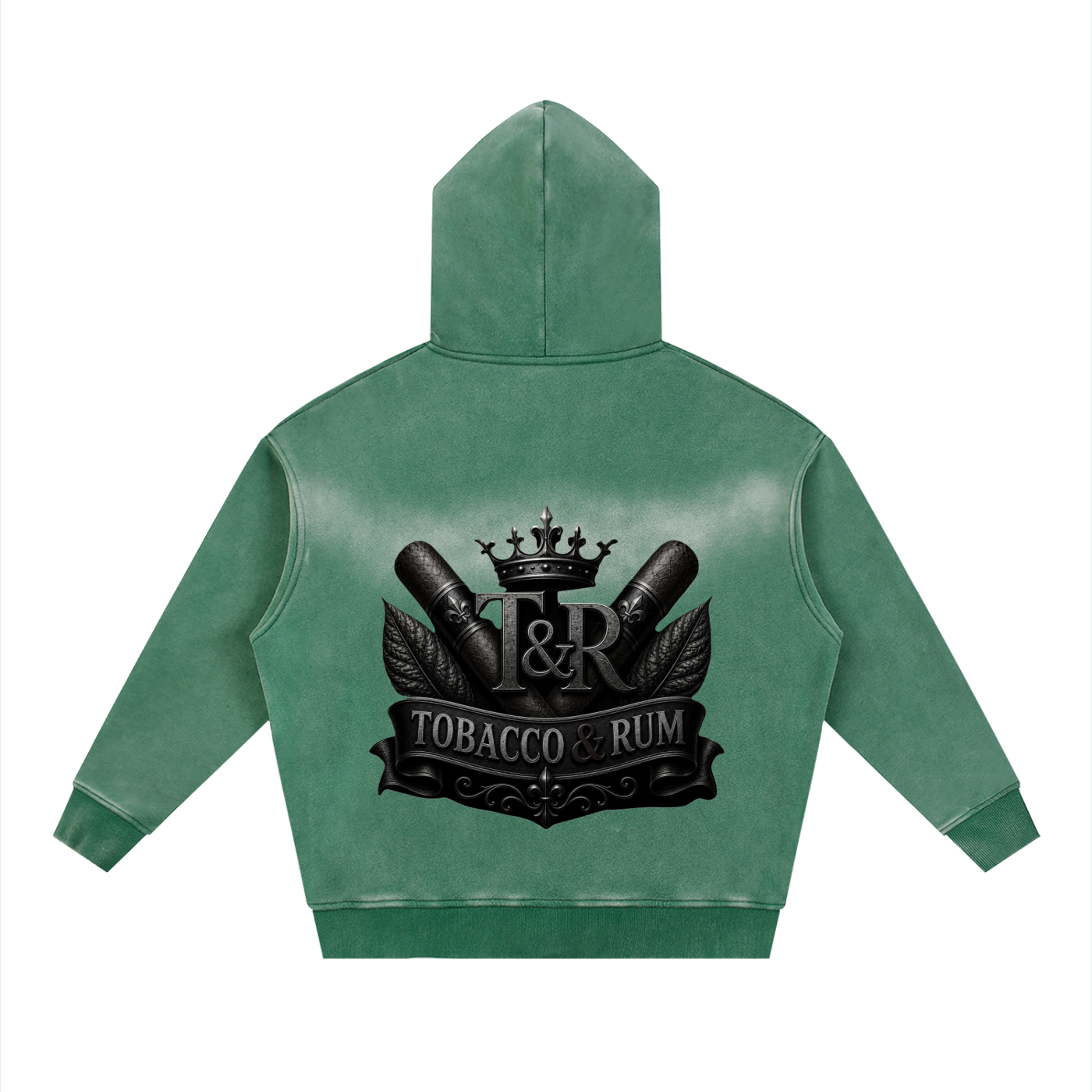 Sunfade Two-way Zipper Boxy Fleece Hoodie