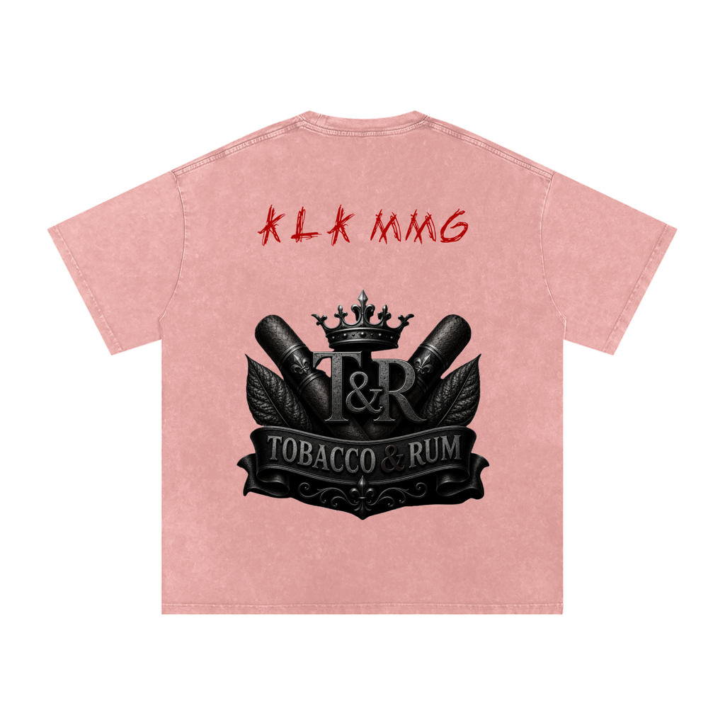 Snow Washed Oversized Cotton T-Shirt