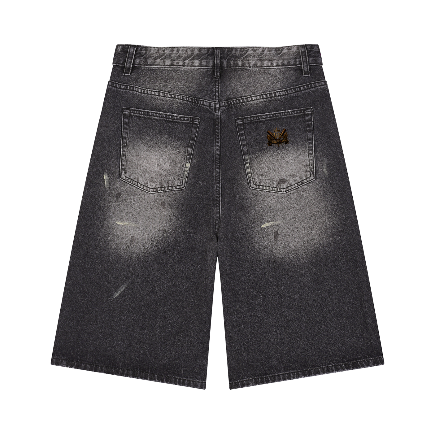Men’s Vintage Wash Wide Leg Denim Shorts
