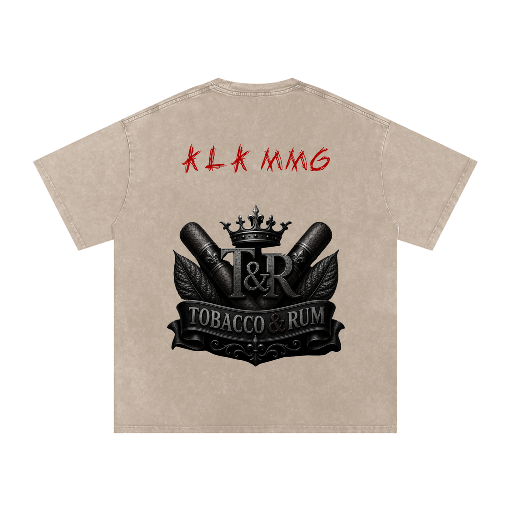 Snow Washed Oversized Cotton T-Shirt
