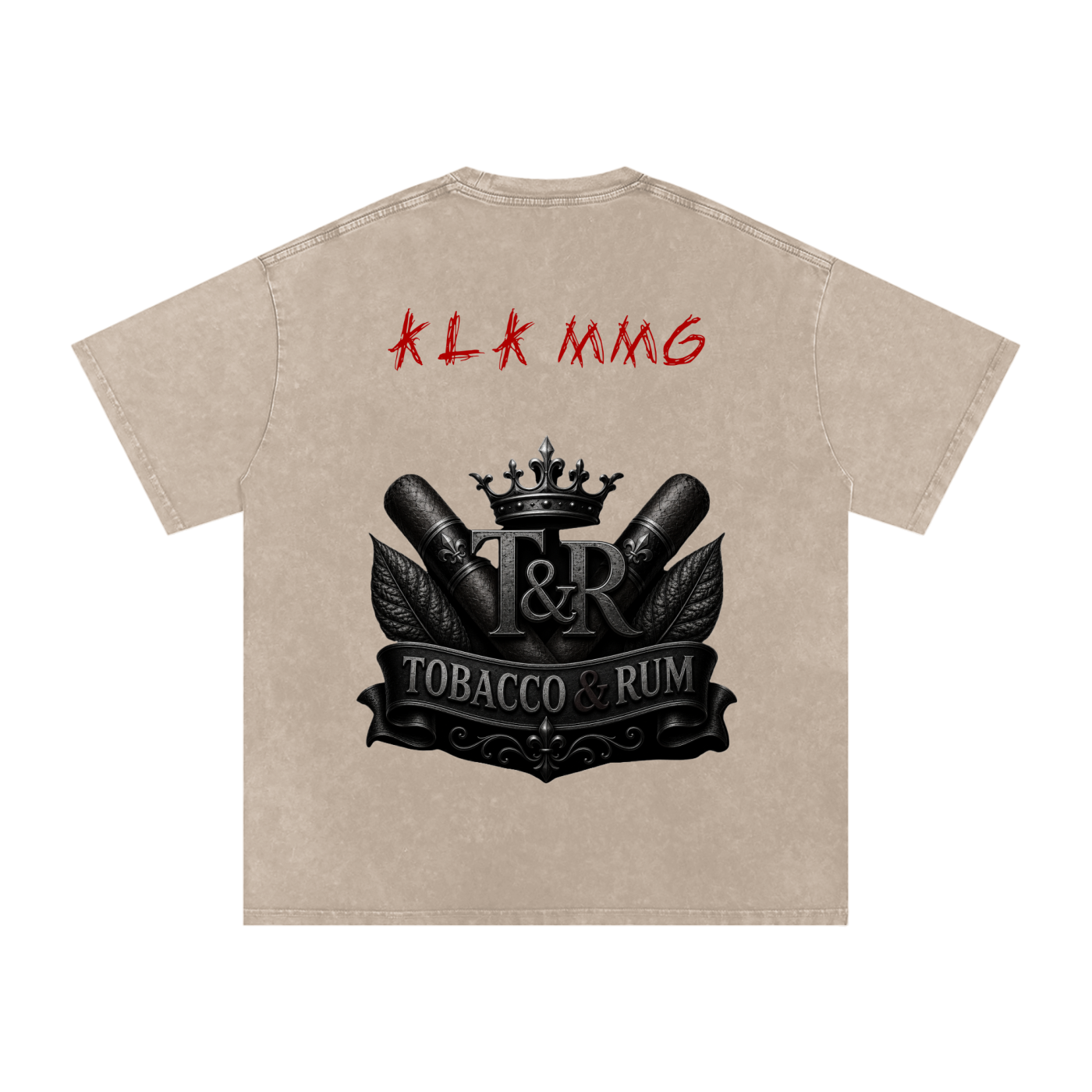 Snow Washed Oversized Cotton T-Shirt